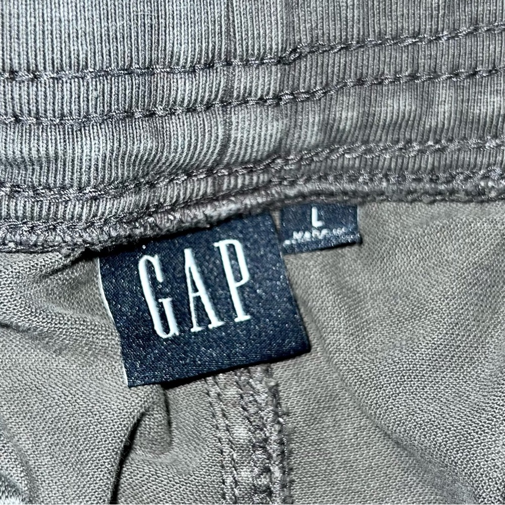 Gray Gap Drawstring Casual Slim Pants - image 5